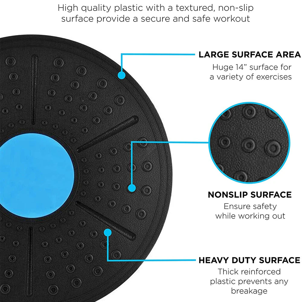 Balance Board Toy 360 Degree Rotation Disc Round Waist Twisting Exerciser Fitness Equipment Waist Twisting Disc fitness Toy