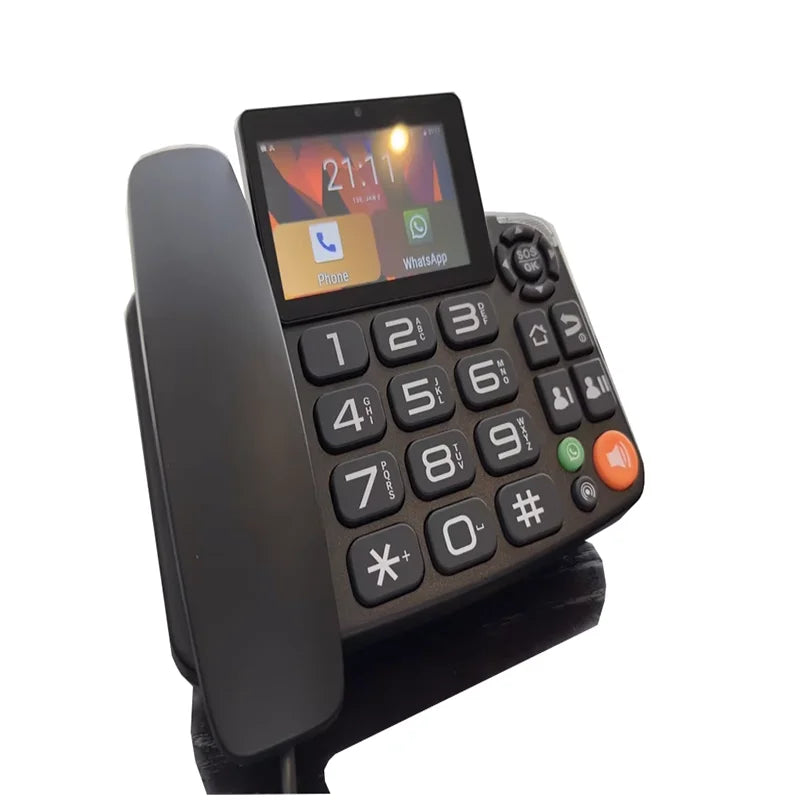 Smart Wireless Fixed LTE Landline Phone 4G Android play store 3+32GB via TF Card