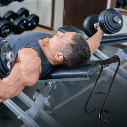 Dumbbell Spotter Hooks 250 Lbs Load Capacity Heavy Duty Dumbbell Hooks Heavy Power Dumbbells Rack Attachments Safety Connector