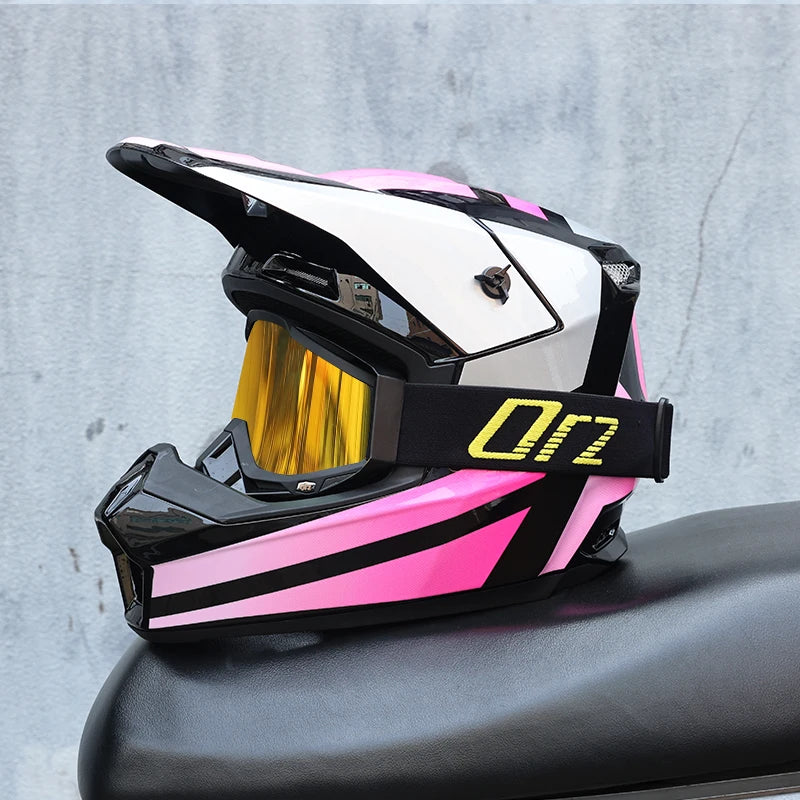 903-Motorcycle off-road helmet, fully covered electric vehicle, pulling full helmet, mountain downhill, all season
