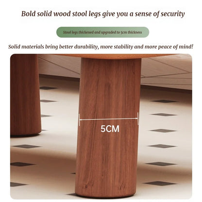 Home-use Small Stool, Living Room Minimalist Sofa Stool, Coffee Table Stool, Creative Leather Footstool, Square Stool, Small