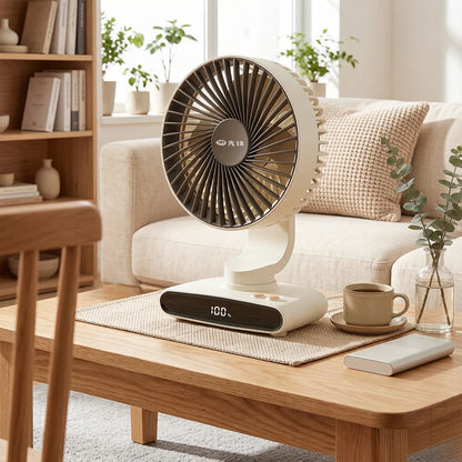 Portable USB Air Circulation Fan, Small Desk Fan with Strong Wind, Quiet Energy-Saving for Home & Office, Durable Long-Lasting
