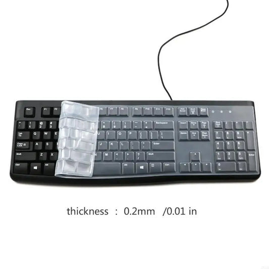 20CB Keyboard Cover for K120 MK120 Corded Keyboard Silicone Keyboard Protectors Skin Ergonomic Keyboard Protective