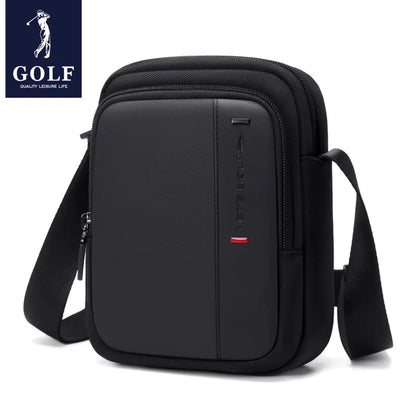 GOLF Crossbody Bag Men Oxford Shoulder Bags Small Man Mobile Phone Sling Mini Cross Bag Boston Waterproof Mens Side Bags Black