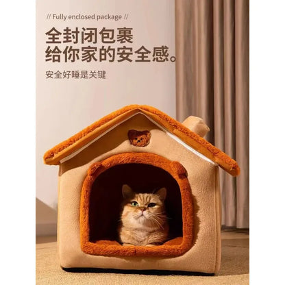 New Pet House with Super Large Space Cat and Dog Beds of All Sizes To Sleep in All Seasons Puppy Keep
