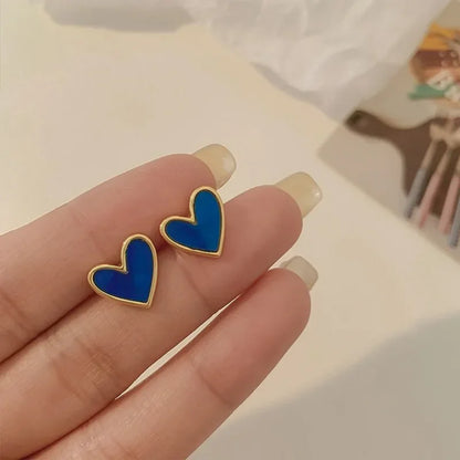 New Fashion love Heart Pearl Earrings for Women Sweet Elegant Temperament Drop Earring Trend Jewelry Accessories