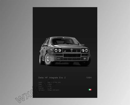 Modern Design Home Decoration Classic Popular Car Brand Motorsport Supercar Canvas Painting Wall Art Aesthetic Room Decor Poster