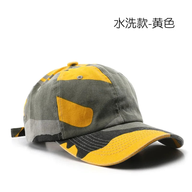 Japanese Style Street Tide Brand Soft Top Camouflage Baseball Cap Female Face Little Wild Peaked Cap
