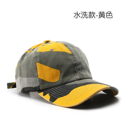 Japanese Style Street Tide Brand Soft Top Camouflage Baseball Cap Female Face Little Wild Peaked Cap
