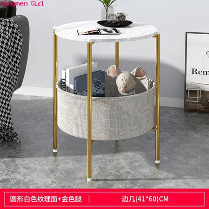 Minimalist Modern Coffee Table Sofa Corner Table Bedside Bedroom Small Round Table Side Tables Living Room Furniture