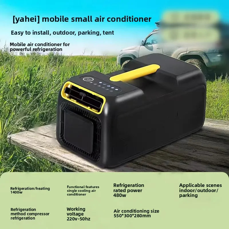 Portable Air Conditioner Mobile Cooling Unit Studio Apartment Portable AC Camping Outdoor AC Multi-Speed Regulation