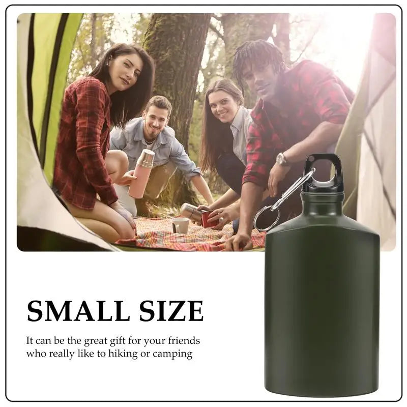 Portable Canteen Wear-resistant Bottle Camping Water Canteen Outdoor Supply Travel Flask Aluminum Alloy