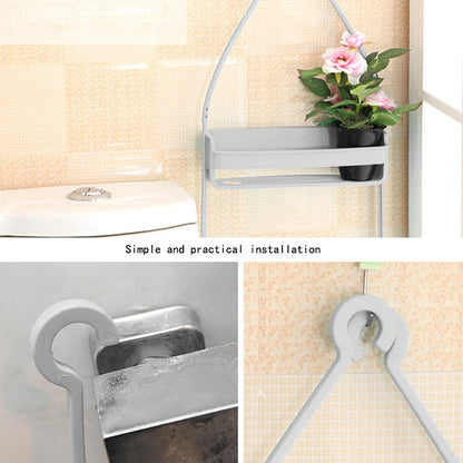 1/2Pcs Hanging Shower Caddy 2 Layers Bathroom Storage Shower Organizer Holder Houseware Supplies Accessory for mugs Shampoo Soap