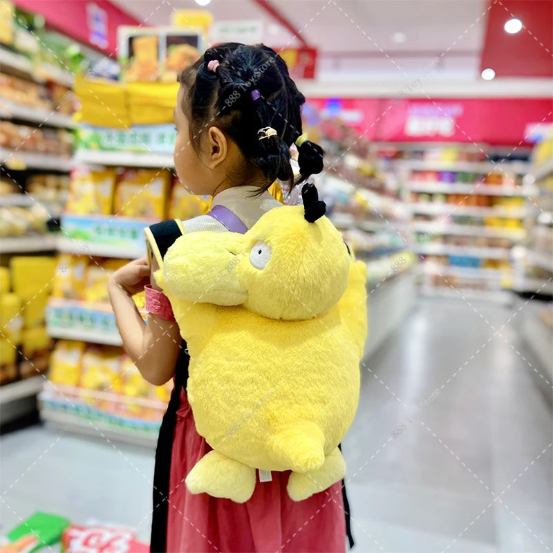 Hot Sale Pokemon Plush Backpack Toys Cute Psyduck Charizard Gengar Mimikyu Snorlax Ho-Oh Piplup Stuffed Schoolbag Peluche Dolls