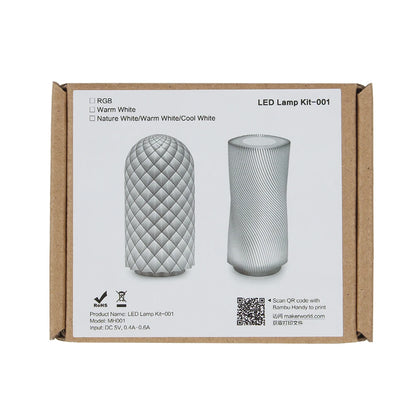 For Bambu Lab Led Lamp Kit 3D Printing RGB Cold Warm White LED Light DIY Model Without Lamp Shell 001 Bambulab 3d Print parts