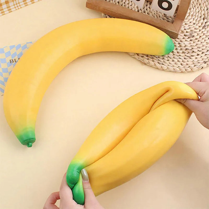Giant Banana Squishy Toy Slow Rebound Soft Squeeze Stress Relief Toy Simulation Fruit Decompression Gift Home Decor
