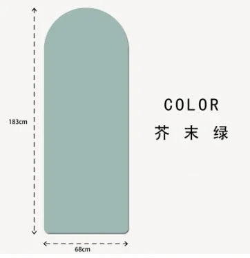 Anti Slip Custom Yoga Mats Eco Friendly Natural Rubber Oval Curve Pu Yoga Mat Arch Pill Shape Arched  Yoga Mat Thick 5mm