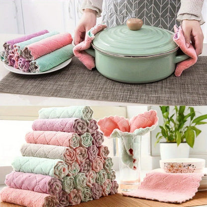 10PCS Multi-purpose Kitchen Towels,Durable,Highly Absorbent,Used for Efficient Cleaning in Bathroom,Living Room,Outdoor Etc