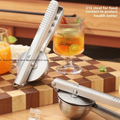316 Stainless Steel Lemon Juicer, Household Fruit Pomegranate Juicer Manual Multipurpose Orange Lemon Clip