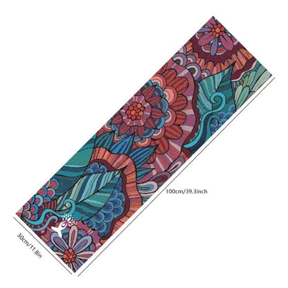 Yoga Cooling Sports Printed Towel 30*100cm Yoga Mat Cover Non-slip Gym Fitness Microfibre Travel Quick Drying Mat Pilates Gift