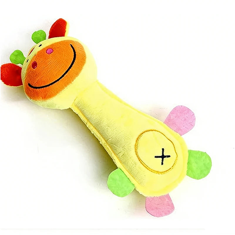 Popular creative cute animal shaped dog toys bite resistant pet grinding teeth cleaning interactive toys