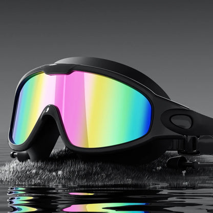 Adult Swimming Goggles Wide View Anti-Fog UV Protection Leak-Proof Swim Glasses Unisex for Men Women