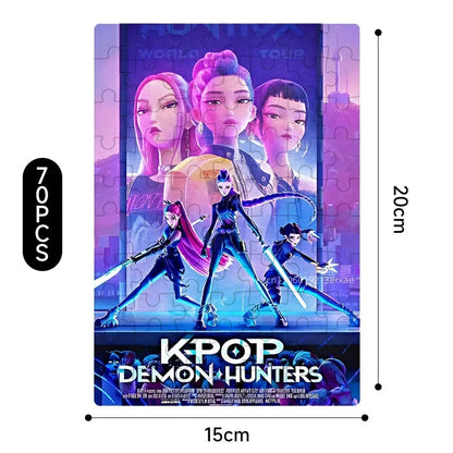 70/300PCS Wooden Jigsaw Puzzle Cool Cyberpunk Anime Family Interactive Game Collectible Gift for Adults Kids Teens Home Decor