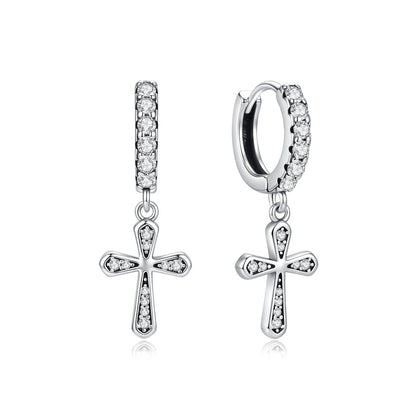 New 2026 Original 925 Sterling Silver Earrings For Women Piercing Hoop Love Heart Earings Rose Gold Wedding Gift Luxury Jewelry