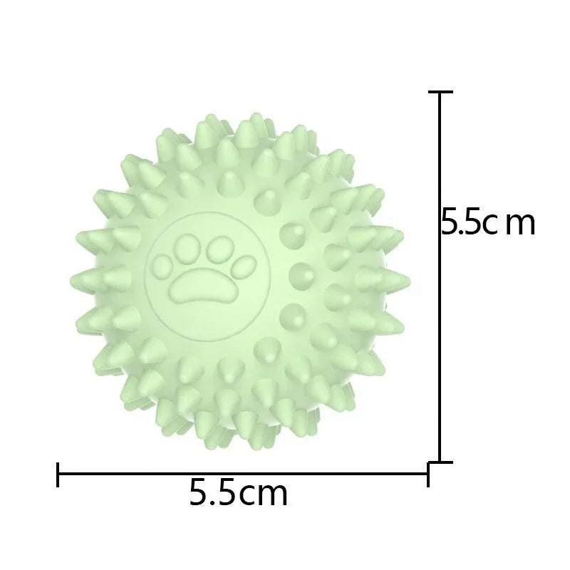 Pet Dog Toy Ball Solid Bite-Resistant Chewing Indestructible Bouncing Ball Dog Rubber Training Interactive Game Teething Ball