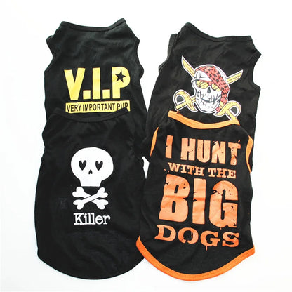 Summer Pet Clothing for Cats 100% Cotton Cat Puppy Vest Cool Breathable Print Sphynx Cat Clothes Kitten Pajamas ropa para gatos