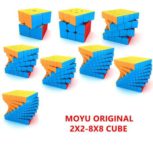 MOYU Meilong Speed Magic Cube 2x2 3x3 4x4 5x5 6x6 7x7 8x8 Polaris Puzzle Magic Cube Education Learnning Cubo Magico Toys