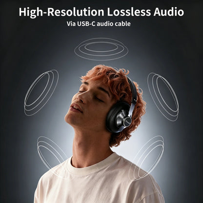 Wireless On-Ear Headphones, Up to 40 Hours of Battery Life, Ultra-Lightweight Comfort, Powerful and Balanced Sound, Great for Tr