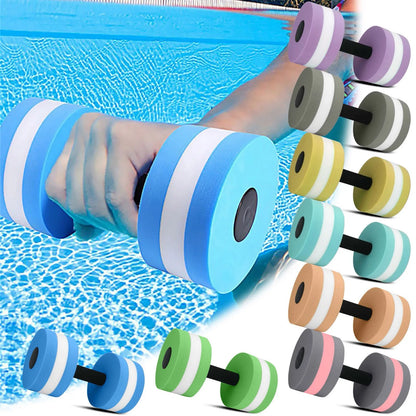 Multicolor Water Dumbbell Pool Exercise Floating Dumbbell Aquatic Exercise Dumbbells Water Sports Aerobic Fitness Equipment