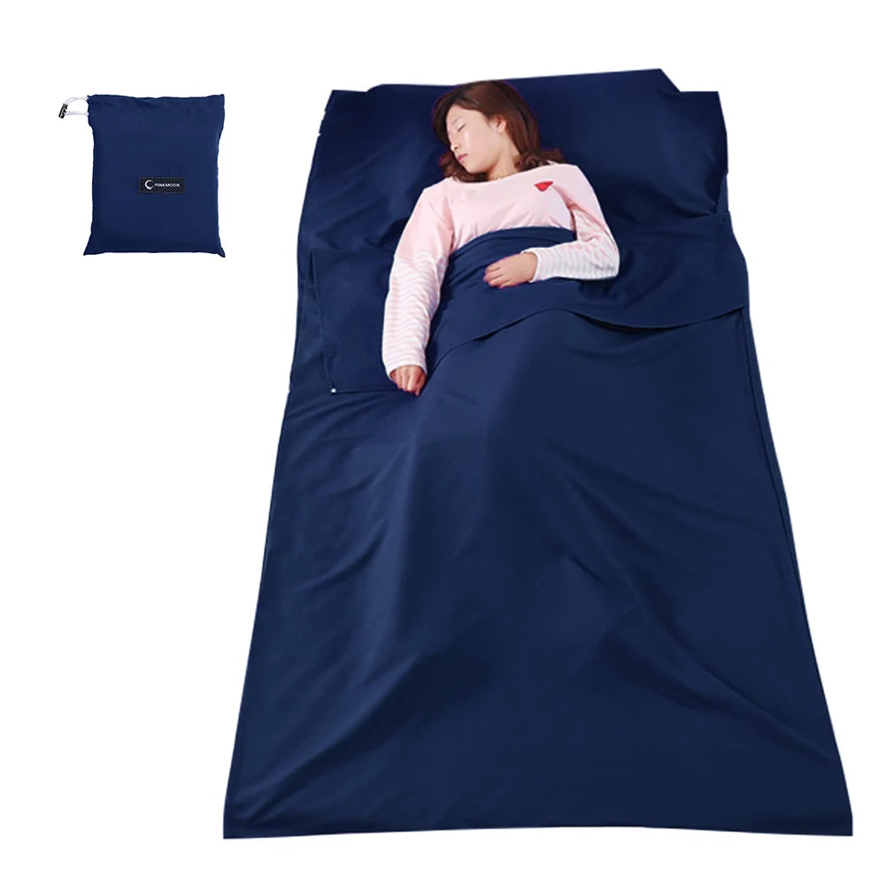 Lightweight Sleeping Bag Liner Sleeping Sack Outdoor Camping Hotel Travel Sheet