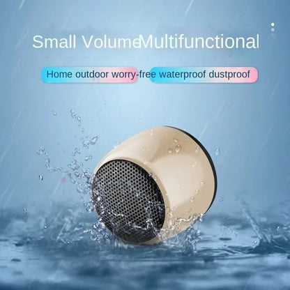 M1 Mini Bluetooth-compatible Small Speaker Portable Intelligent One Drag Two Small Steel Cannon Metal Wireless Sound Subwoofer