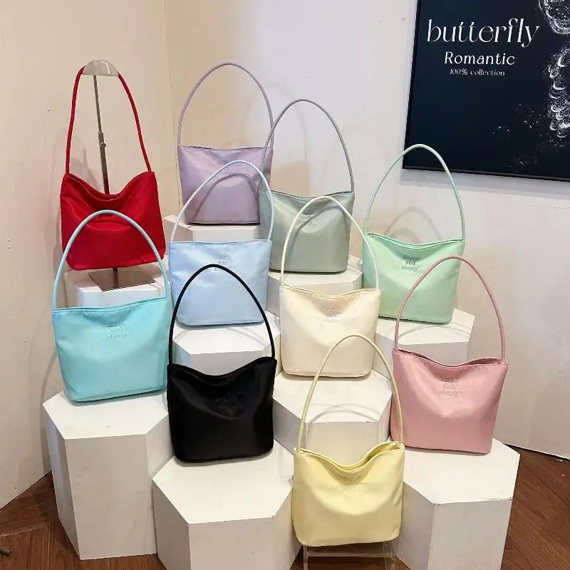 NEW Women's High Capacity Handbag Underarm Handbag Shoulder Bag Waterproof Embroidered Letters Underarm Bag Tote Bags