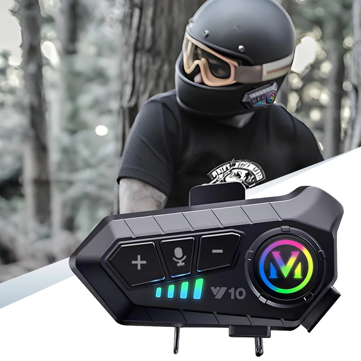 Motorcycle helmet bluetooth headset Wireless Hands-free Waterproof Motorcycle Player Speaker Earphone