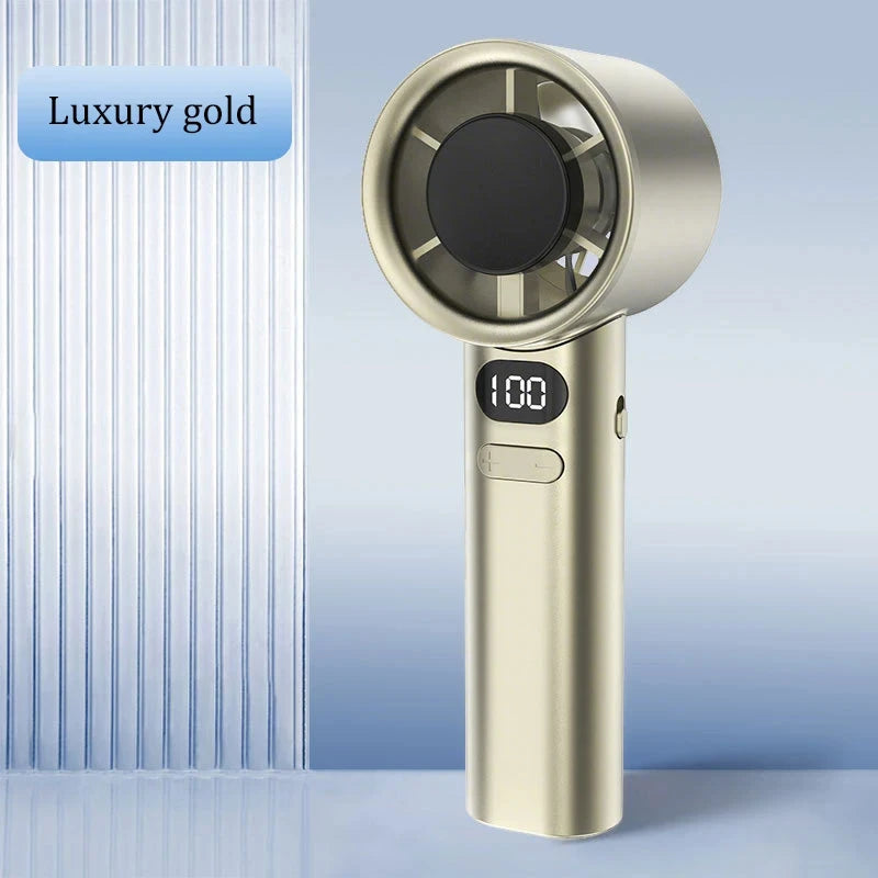 Lenovo Mini Handheld Fan 120 Speed Portable Bladeless Desktop Fans Rechargeable Instant Cooling With Ice Mode For Men Women New