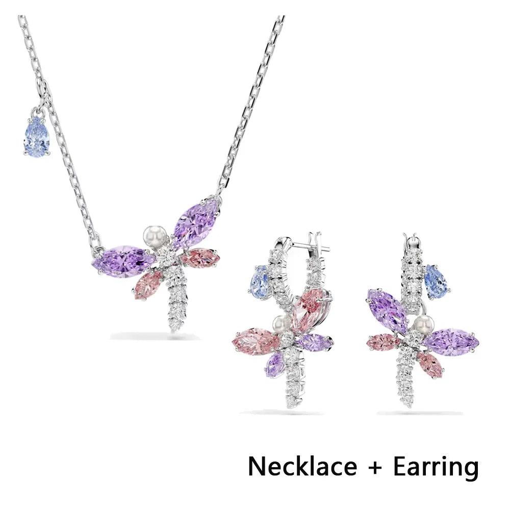2026 High Quality Shiny Luxury Brand Fine Jewelry Sets Exquisite Fine Fashion Party Gifts for Women New Christmas Ornaments