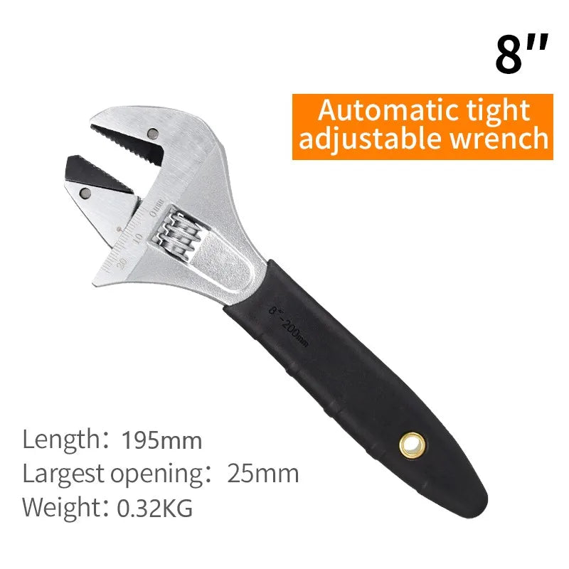 Adjustable Ratchet Wrench with Non-Slip Handle, Plumbing Bathroom Pipe Repairing Tool  Ratchet Monkey Wrench