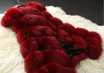 Woman Autumn Hot Sale Luxury Faux Fur Vests Female Winter Hot Sale Thick Warm Waistcoat Lady Coats Jackets Gilet Veste S-4XL