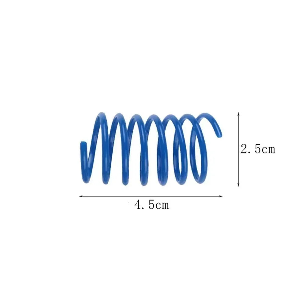 Colorful Plastic Spiral Spring Cat Toy Durable Interactive Kitten Chewing Pet Supplies