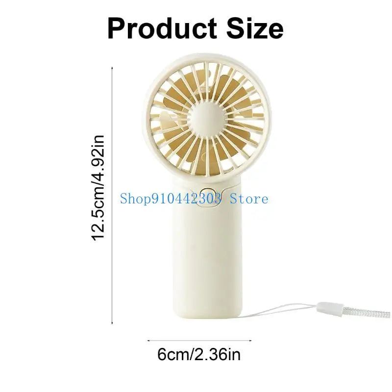 Portable Handheld Fan 1.5V 3A Battery Operated Pocket Fan Outdoor Indoor Activity Summer For Women Travelling
