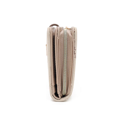 Wallet - Long Style Korean Edition PU Leather Printed Zippered Clasp Folded Multi-Coverage Fashionable Versatile Printed Zippere