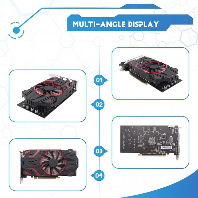 Supernew  GTX 550Ti 4GB GDDR5 Computer Graphic Card Gaming Video Cards for PCI-Express 2.0 Computer Separate Game Video Card