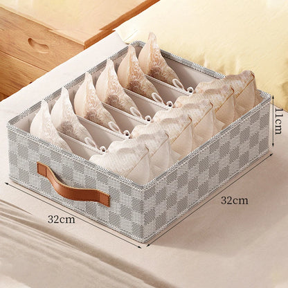 Fabric Box Storage Underwear Pants Organizer Cabinet Drawer Socks Organizer Wardrobe Clothes Storage Organizer For Bra T-Shirts