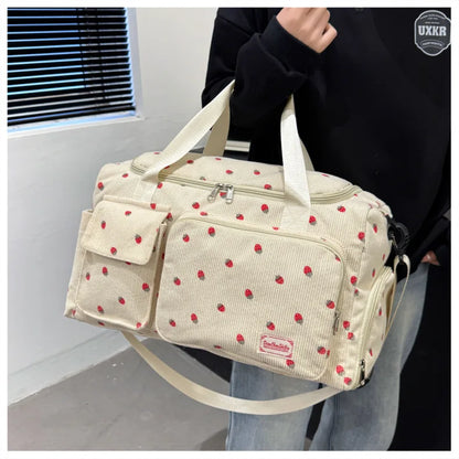 Travel Tote Bag Large Capacity Carry on Travel Bag with Shoe Compartment Sports Fitness Bags for Women Duffle Bags