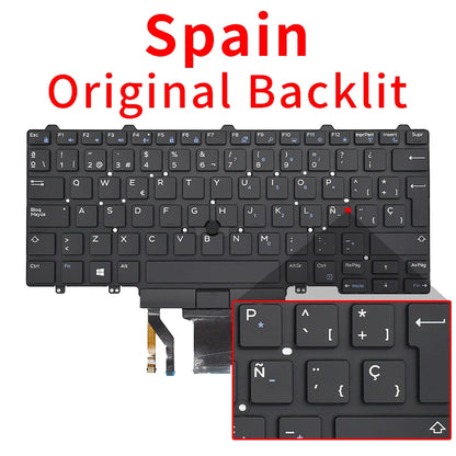 New Genuine Laptop Keyboard Compatible for DELL Latitude 3340 3350 5480 5490 E3340 E7450 E5450 E7470 E5470