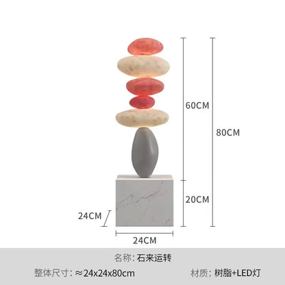 Home Decor Large Imitation Stone Floor Decoration Living Room Sofa TV Cabinet Home Decoration Creative Housewarming Gift