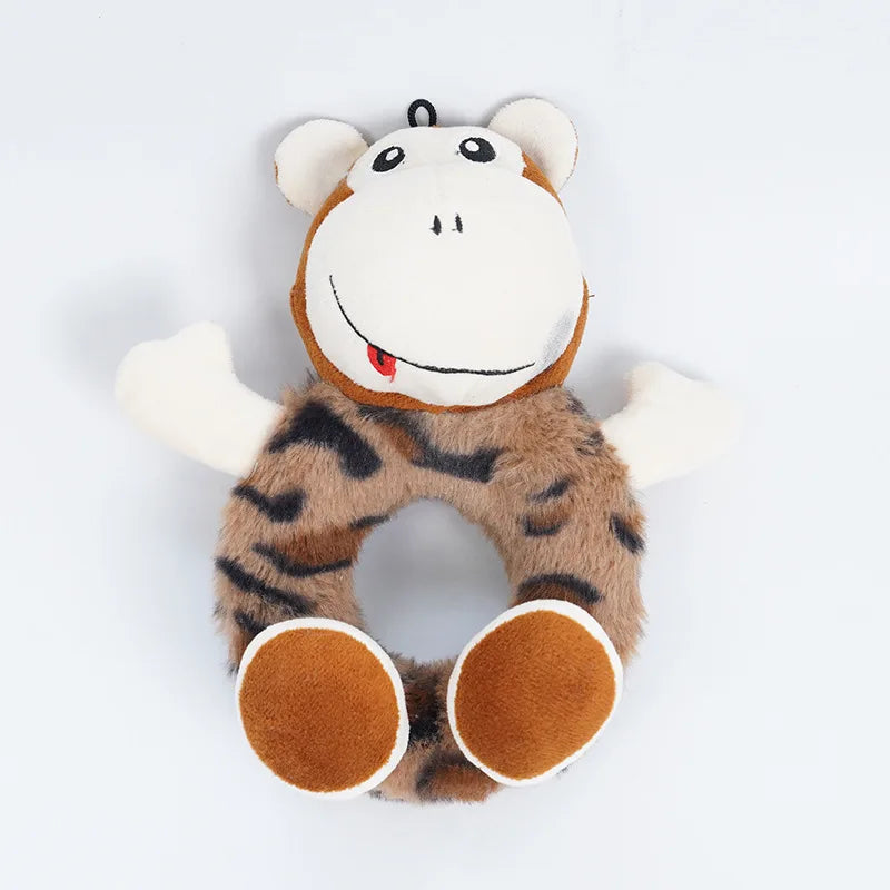 Squeaky Dog Toy for Small Medium Dogs, Self-Entertainment Chew Plush Toy, Boredom Relief Teeth Cleaning Pet Supplies